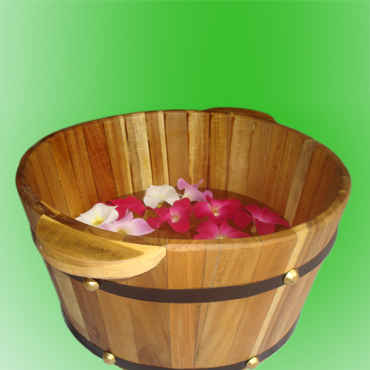 BỒN GỖ NGÂM CHÂN
